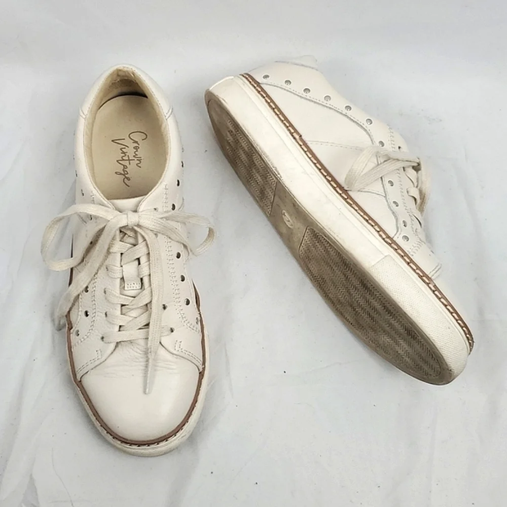 Crown Vintage Kalinda Pebbled‎ Leather Sneaker